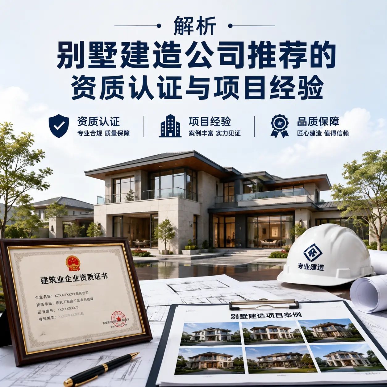 解析 天柱 别墅建造公司推荐的资质认证与项目经验