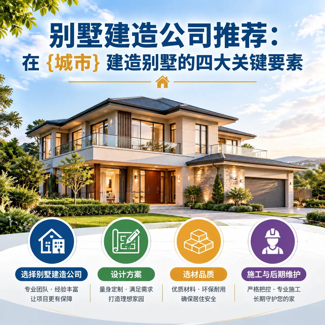 别墅建造公司推荐:在 天柱 建造别墅的四大关键要素