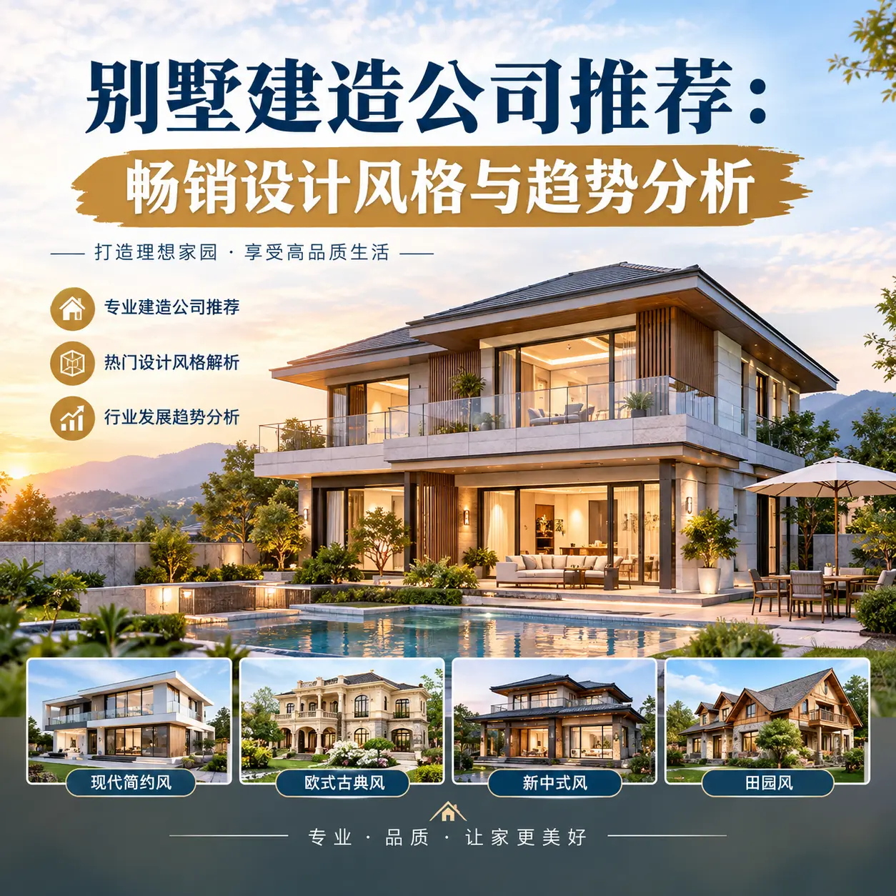 别墅建造公司推荐： 天柱 畅销设计风格与趋势分析
