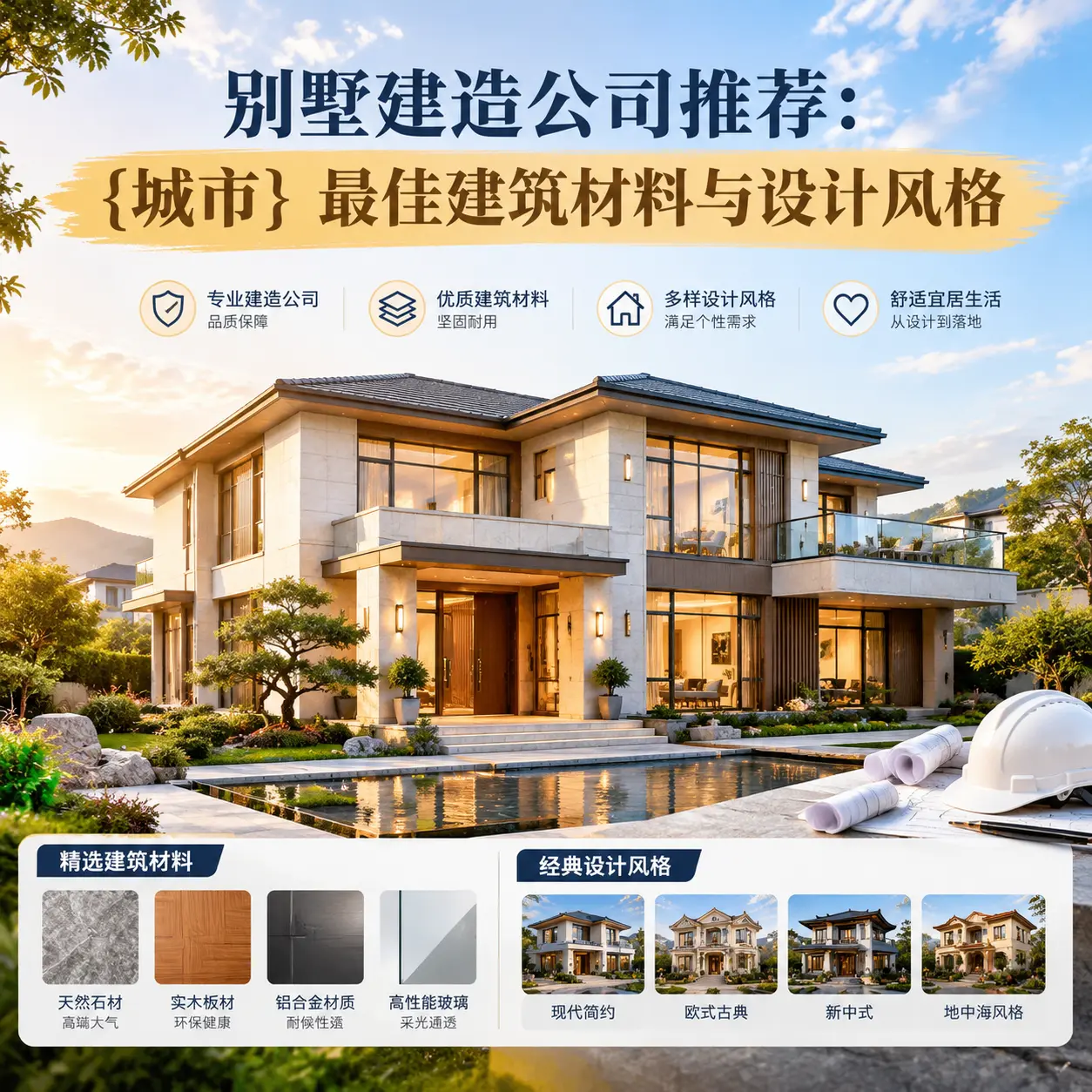 别墅建造公司推荐: 天柱 最佳建筑材料与设计风格